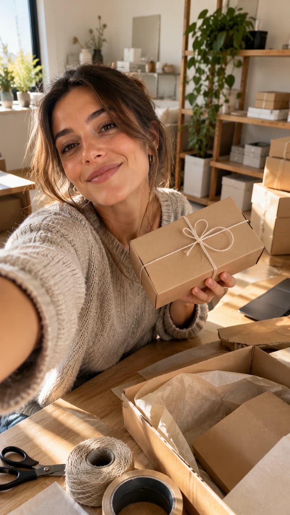 Story de uma criadora de conteúdo a comunicar com a sua comunidade