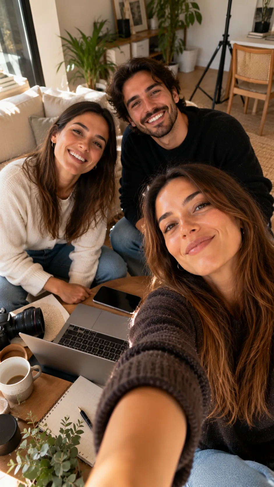 Story de uma criadora de conteúdo a comunicar com a sua comunidade